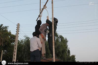 عکسهای اعدام فرد متجاوز در جیرفت