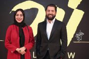 مهران مدیری و بهرام رادان در اكران خصوصي فيلم زرد