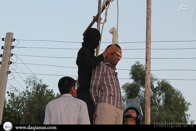 عکسهای اعدام فرد متجاوز در جیرفت