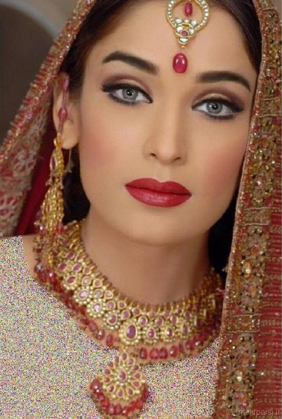 مدل آرایش عروس هندی