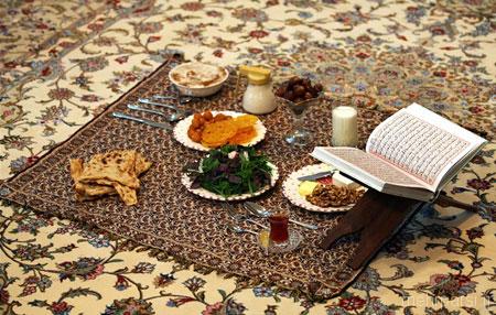 مدل تزیین سفره افطار مخصوص ماه رمضان