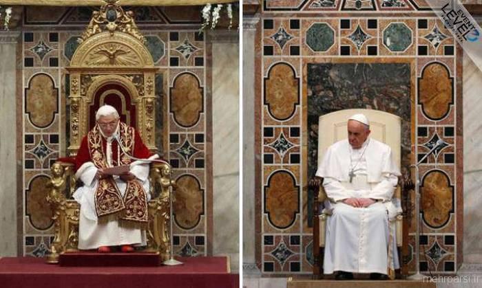 عکسهای کمیاب و دیده نشده از پاپ رهبر کاتولیک