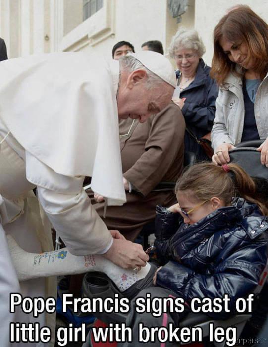 عکسهای کمیاب و دیده نشده از پاپ رهبر کاتولیک