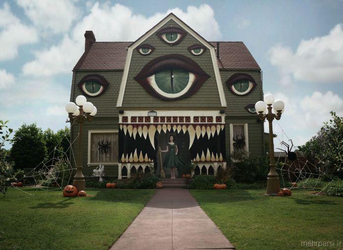 عکسهایی از ساخت دکور منزل مخصوص هالووین